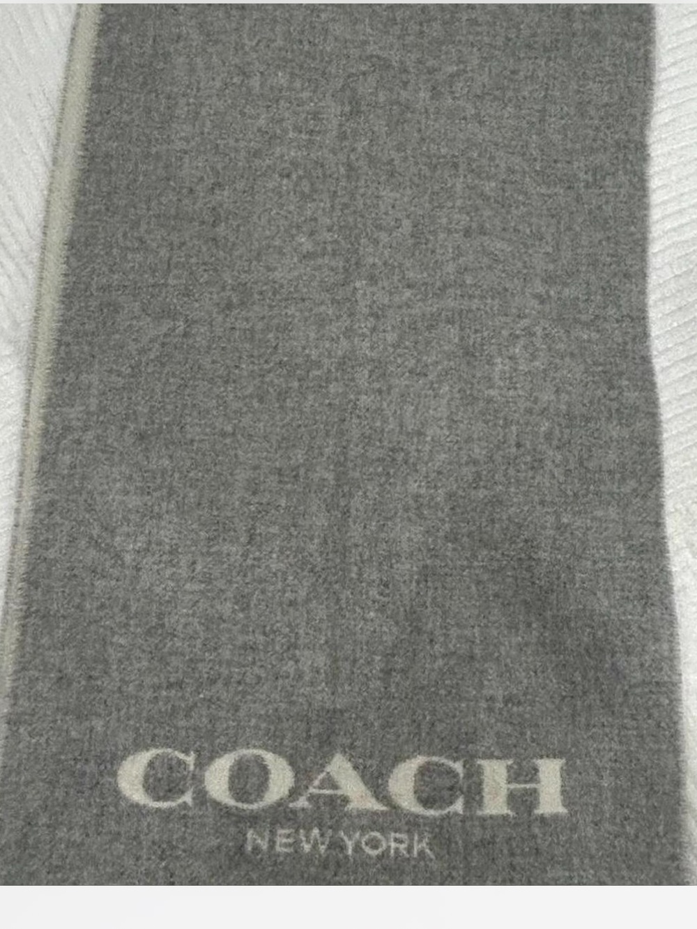 NWT Vintage Coach New York Wool Cashmere Scarf